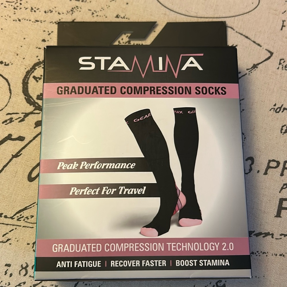 Physix Gear Sport Stamina Unisex Graduated Compression Socks XXL Anti-Fatigue 🧦